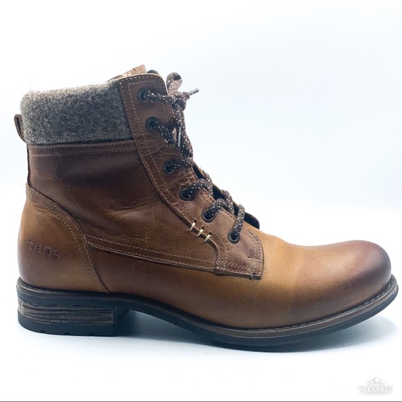 Taos Footwear Shoes - Taos | Cutie Leather Ankle Boot Fur Trim Lace Up